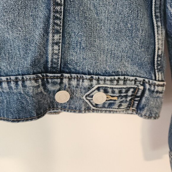 Lucky Brand Tomboy Trucker Denim Jacket Blue Womens Medium Retail $99 NWT - Picture 5 of 15